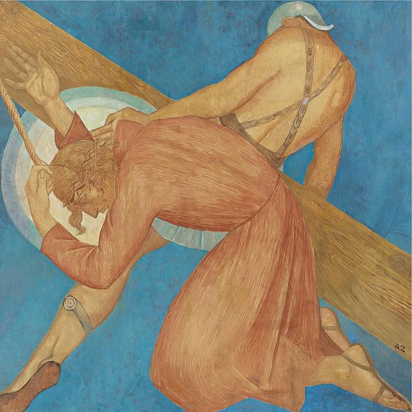 Ángel Zárraga - The Fall of the Lord on the Way of the Cross by Peter Balan