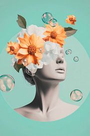Flower magic head by Poster Art Shop