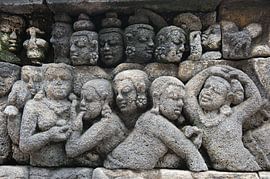 Temple de Borobudur Détail sur Richard Wareham