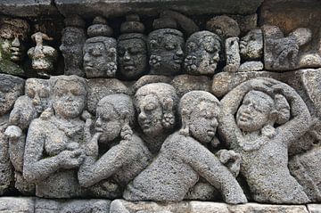 Borobudur tempel Detail van Richard Wareham