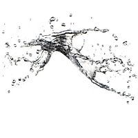 L'eau vole dans l'air