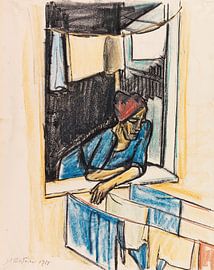 Max Pechstein, Woman at the Window (Monte Rosso), 1924 by Atelier Liesjes