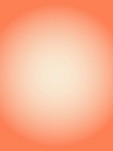 Dégradé de crème sur fond orange vif. Art abstrait minimaliste.