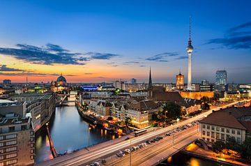 Panorama skyline Berlijn van Michael Abid