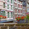 Half-timbered houses in Monschau by Eus Driessen