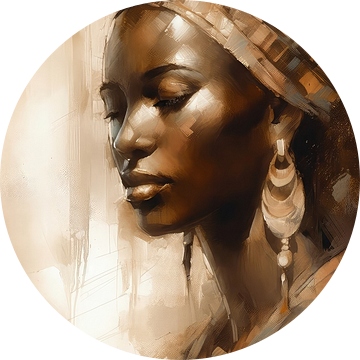 Afrikaanse kunst - vrouw van Your unique art