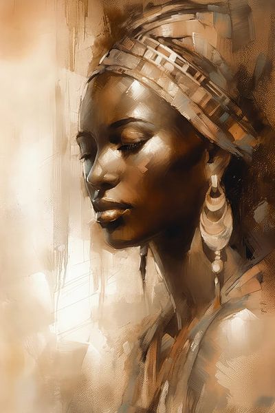 African art - woman by Your unique art