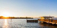 Langenargen au lac de Constance au lever du soleil