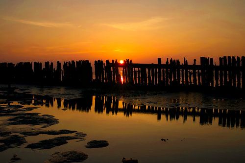 Gouden uur zonsondergang