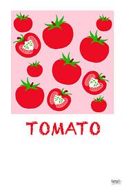 TOMAAT Illustration and text in fresh colour by MAVE