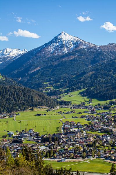 Altenmarkt with the Lackenkogel by Christa Kramer