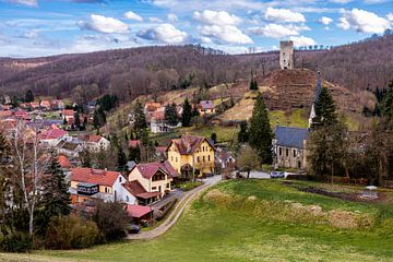 Voorjaarswandeling door de prachtige Saale vallei bij Dornburg-Camburg - Thüringen - Duitsland van Oliver Hlavaty
