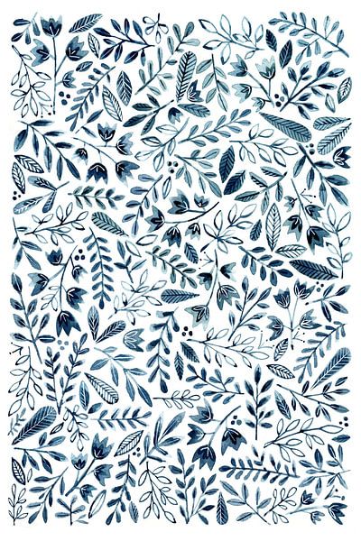 Blaue Blüten von Susan Black by The Artcircle