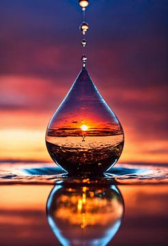 Sunset in a drop of water by Dreamy Faces