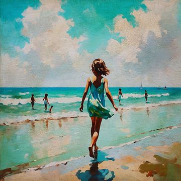 Serenity by the Sea by Jan Keteleer (JanKé): A Journey Beyond the Canvas