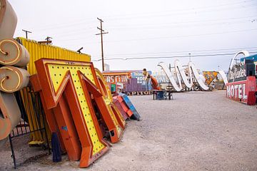 Neon Sign Graveyard van Liesbeth Parlevliet