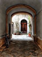 Through The Alley Pienza
