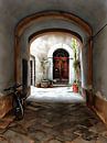 Through The Alley Pienza by Dorothy Berry-Lound thumbnail