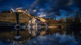 Vaihingen Castle at golden hour by Marcel Hechler