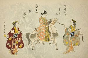 Ishikawa Toyonobu - Young Man on a Horse