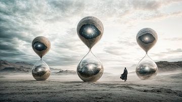 De bewakers van de kosmische tijdlijnen van Klaus Tesching - Art-AI