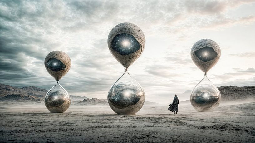 The guardians of the cosmic timelines by Klaus Tesching - Art-AI