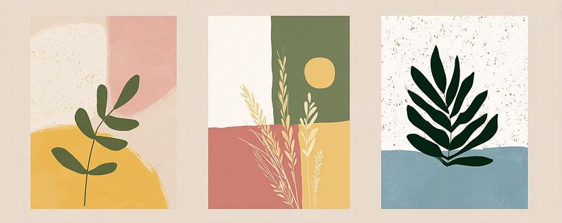 Nature's Whisper in Soft Colors by ARTEO Paintings