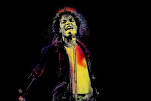Digitale Fotokunst - Michael Jackson / Porträt / Mann / Abstrakt / Farben / Berühmt / Vektor / Pop A von Art By Dominic
