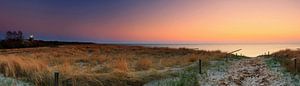 Am Strand der Ostsee zum Sonnenuntergang