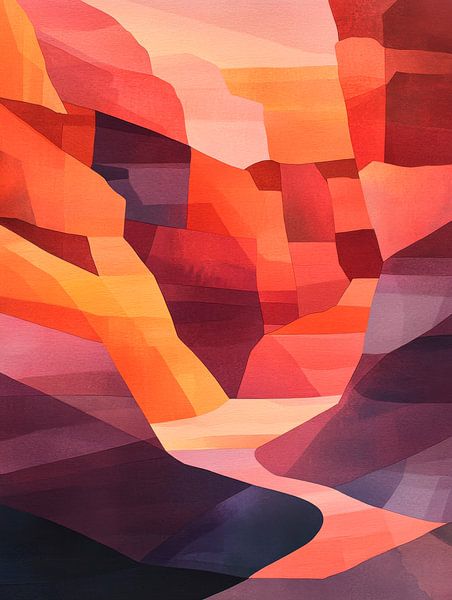 Colourful landscape by Poster Art Shop