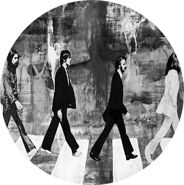 De Beatles Black & White van Kathleen Artist Fine Art