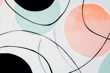 Abstract composition with colour circles by Poster Art Shop