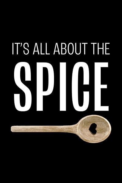 Kitchen Quote Poster Black by Marian Nieuwenhuis