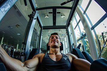 fitnessen in de sportschool van Egon Zitter