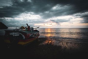 Costa Rica Sunset van Dennis Langendoen
