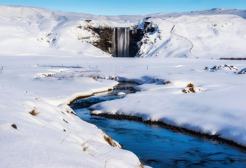 Waterval IJsland van Mario Calma