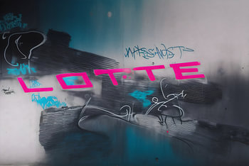 Plaque nominative Graffiti Lotte