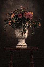 Still life with flowers by Kenneth Stamp