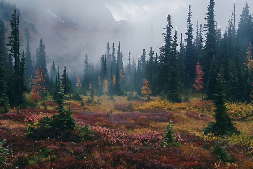 Lichtflüstern über den Gipfeln von fernlichtsicht