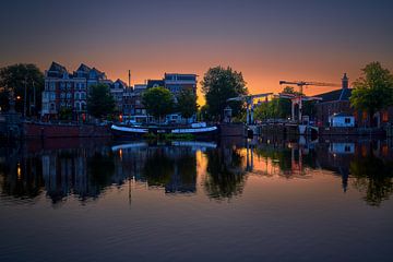 Photo of the Walter Süskind Bridge and Amstel River in Amsterdam, 2020 - 7