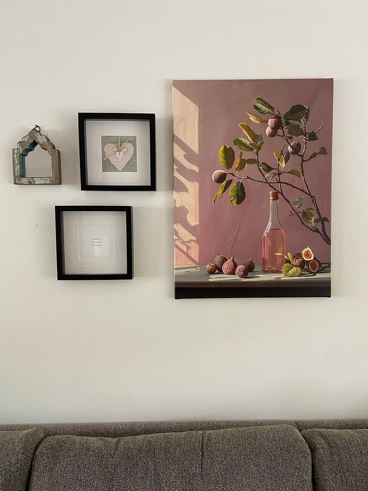 Still life with figs in soft colours  by Japandi Art Studio 