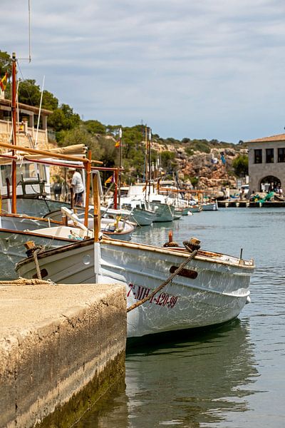 Mallorca - Vissersboten in Cala Figuera van t.ART