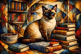 Un siamois parmi les livres