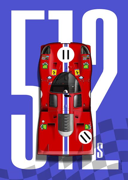 Ferrari 512S LM No.11 Top Tribute par Theodor Decker