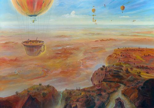 Het café in de koffiekop