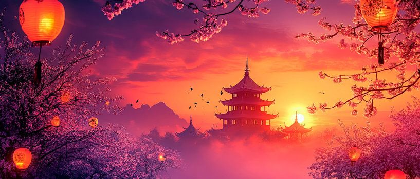 Magical evening atmosphere by Poster Art Shop