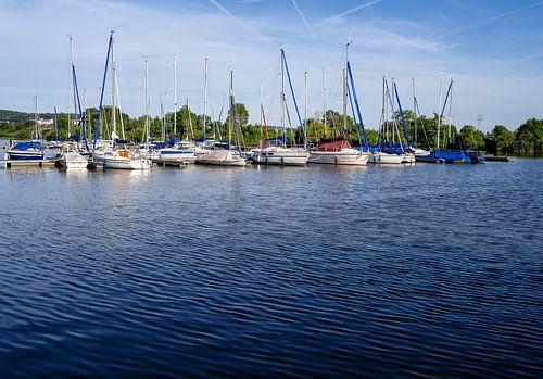 Zeilboot haven aan de Altmühlsee