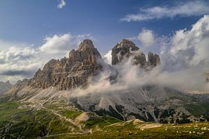 Die Drei Zinnen in den Dolomiten Italien