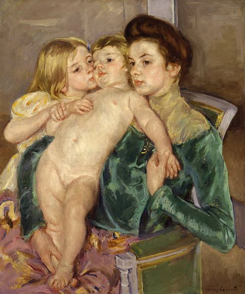 Mary Cassatt. The Caress van 1000 Schilderijen