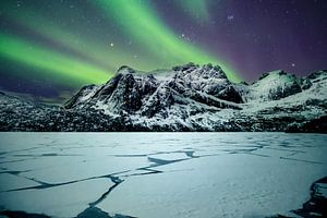 Northern lights at Storvatnet Lofoten (Norway)